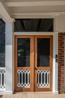 Double Cathedral Picket Doors