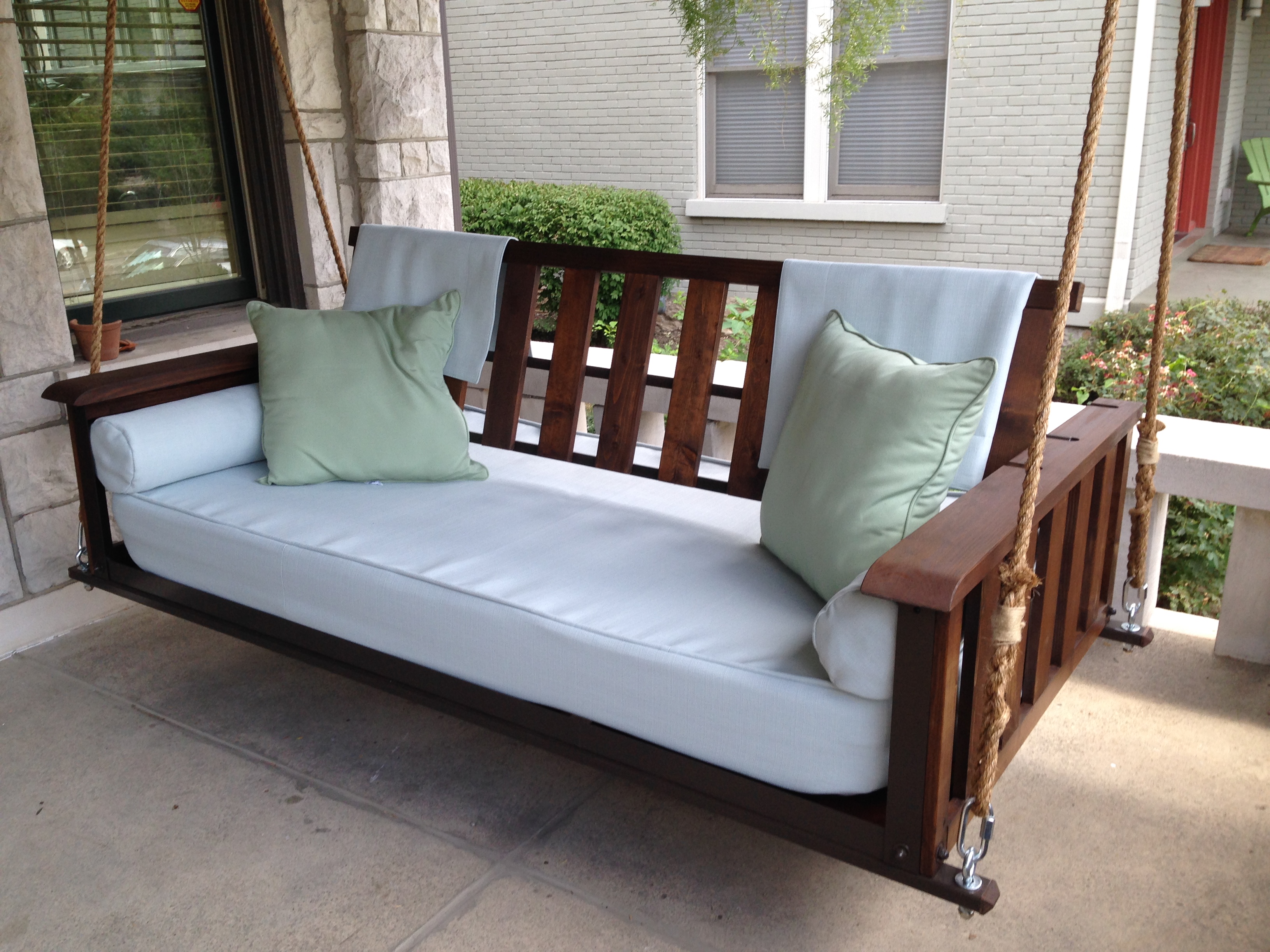 The Craftsman Pine Bed Swing The Porch Company