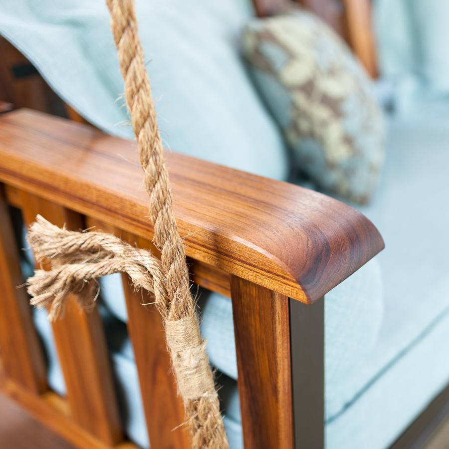 The Craftsman Teak Bed Swing The Porch CompanyThe Porch Company