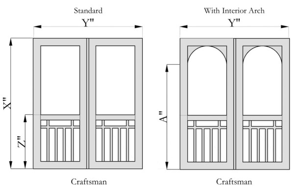 Craftsman Style Double Doors - The Porch CompanyThe Porch Company