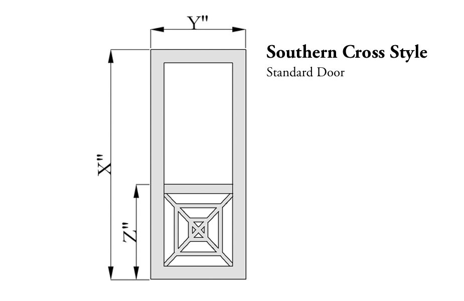 Southern Cross Single Screen Door The Porch CompanyThe Porch Company