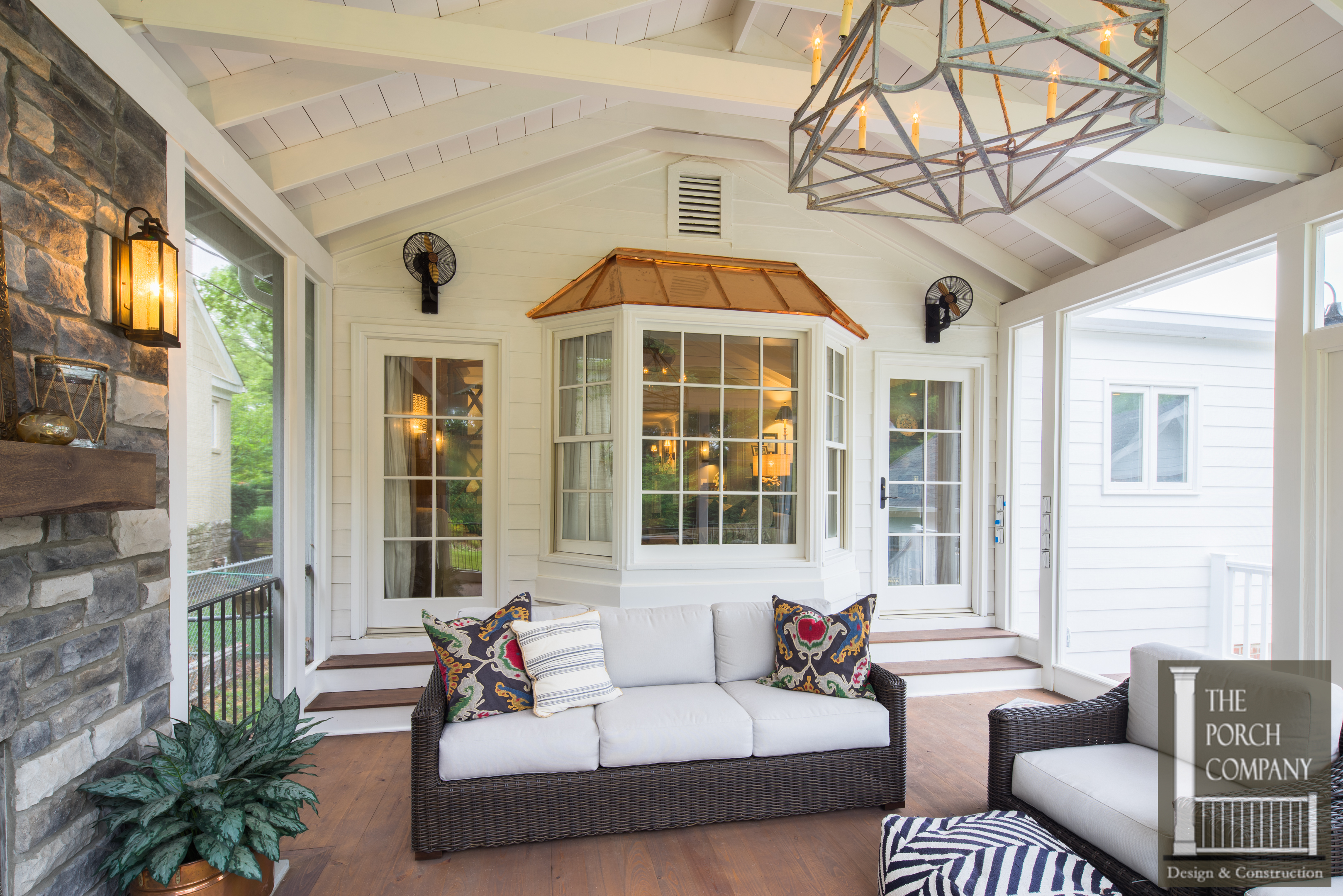 Screened Porch and Garage Oasis - The Porch Company