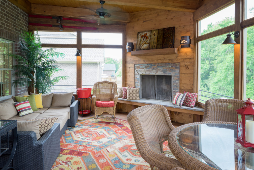 porch-screened-fireplace-stone-wood