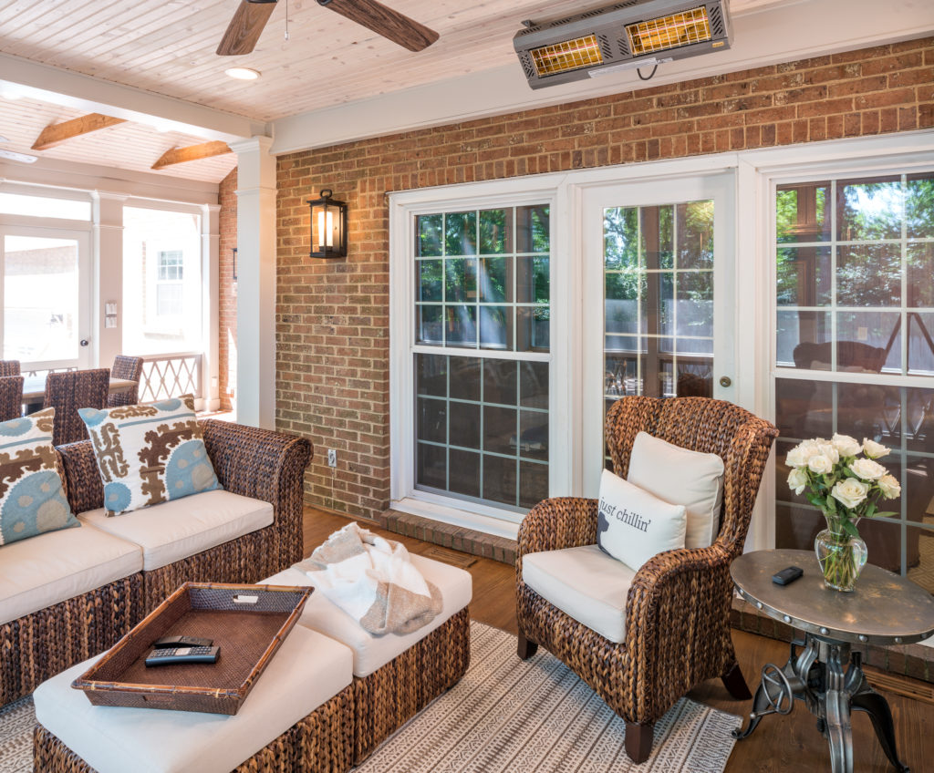 Ways to heat your screened porch by the porch company