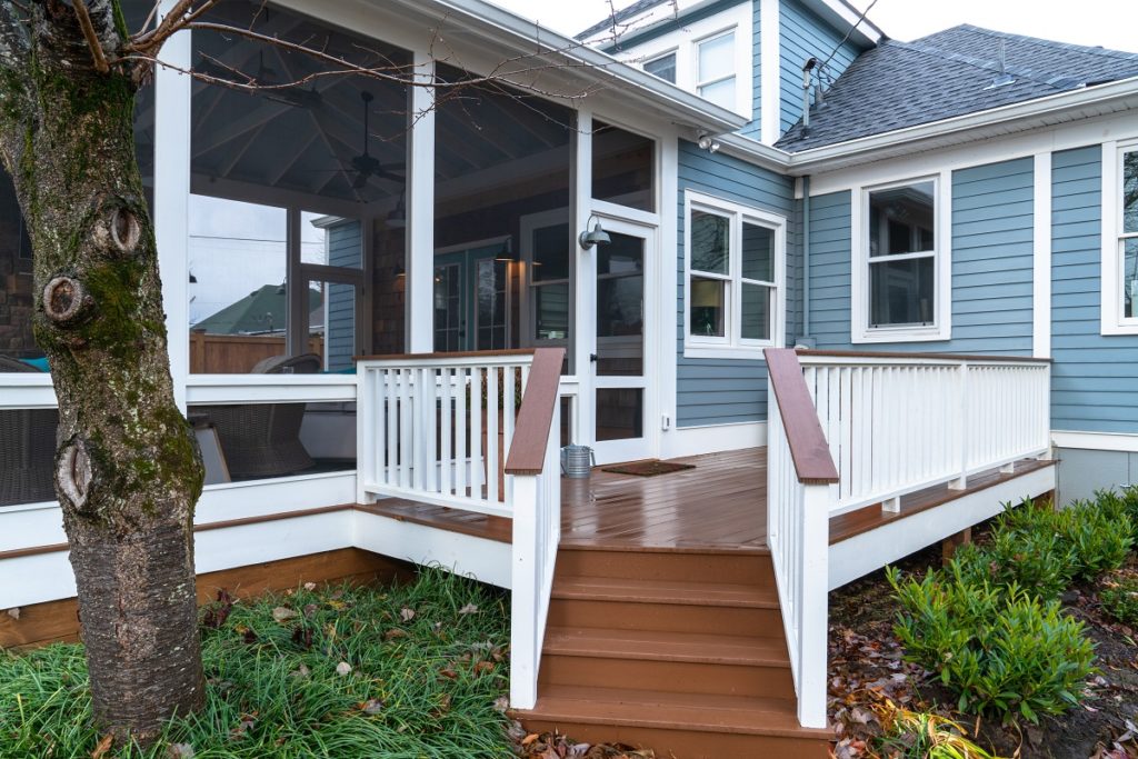 West Nashville AZEK deck and screened porch combination - The Porch Company