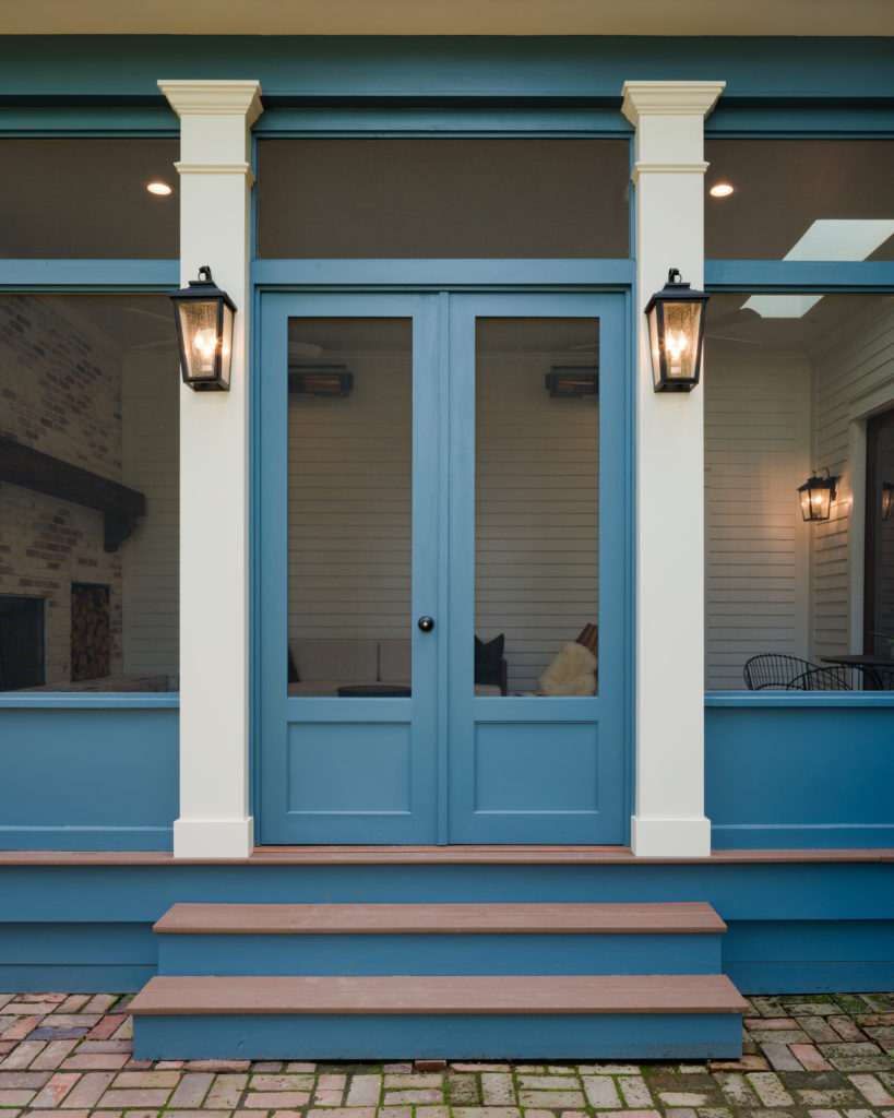 porch-screened-double-paneled-cypress-door-blue-