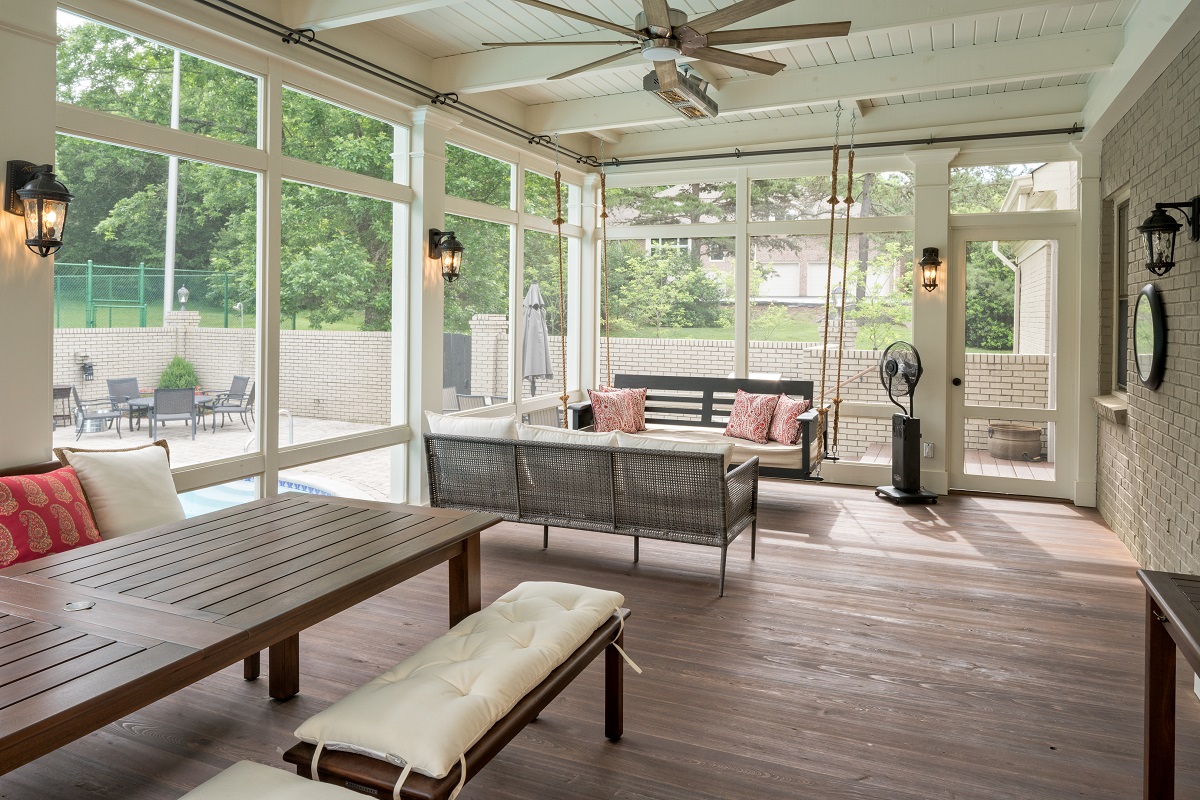 porch-screened-beadboard-ceiling-cypress-flooring- The ...