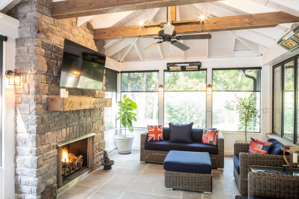 Screened porch interior in Franklin TN