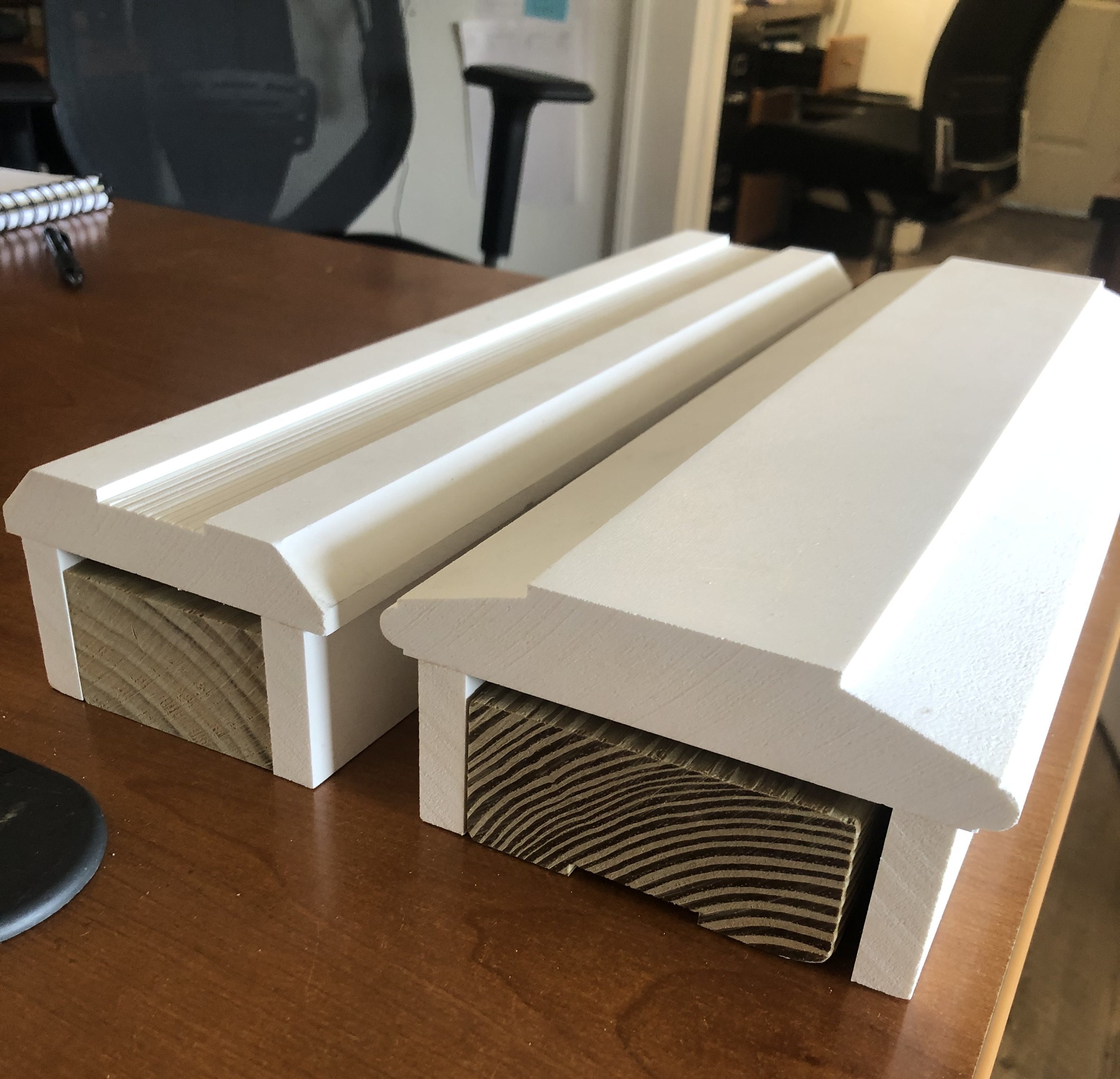 PVC Rail Kits (Top + Bottom, Painted, 8' Length) The Porch Company