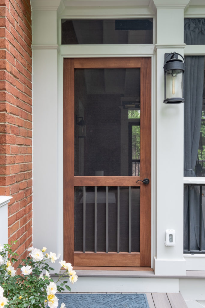 porch-screened-exterior-single-door-sapele-columns