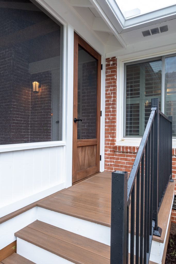Nashville screened porch with AZEK entry